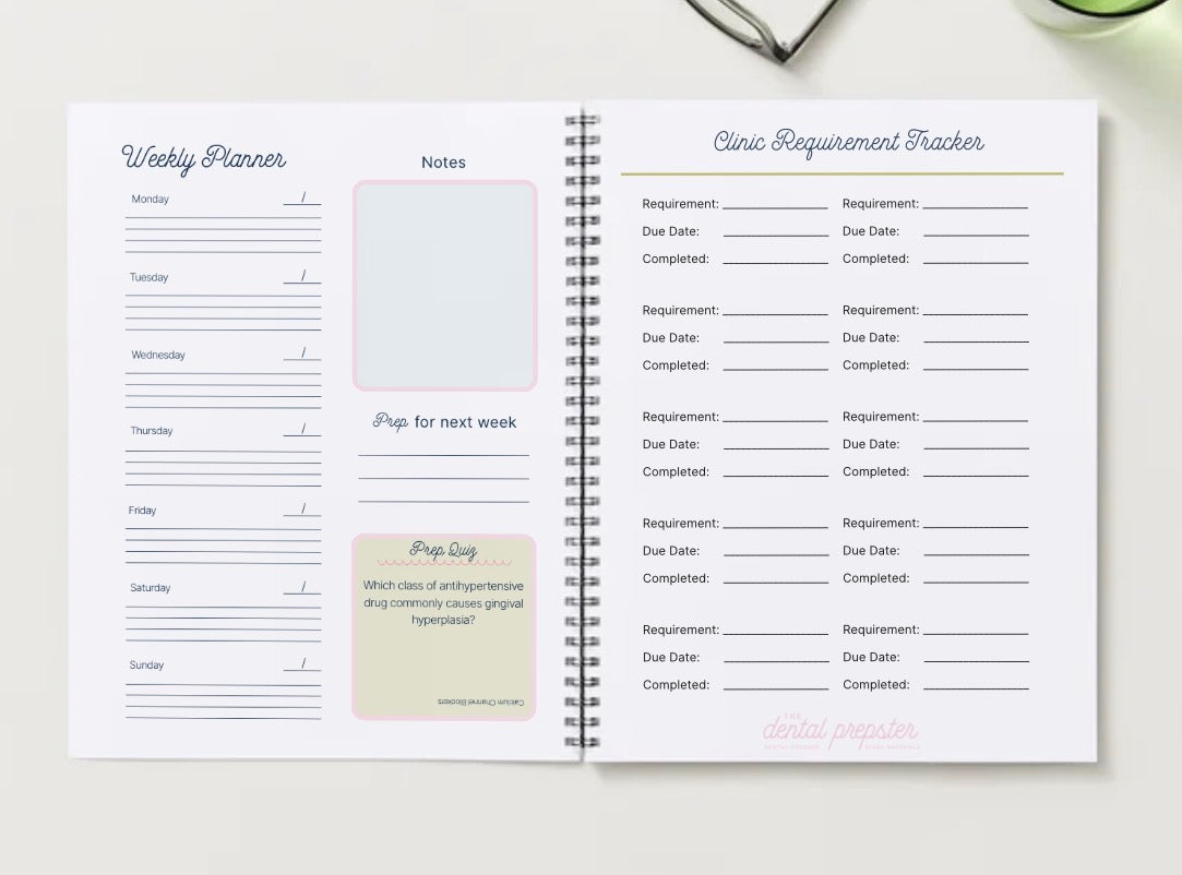 Dental Prepster Academic Planner