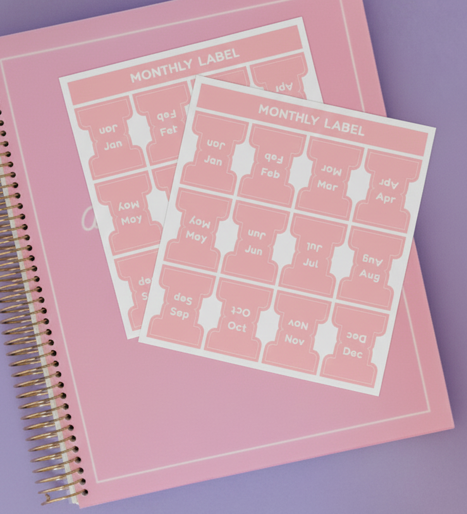 Monthly Planner Tabs